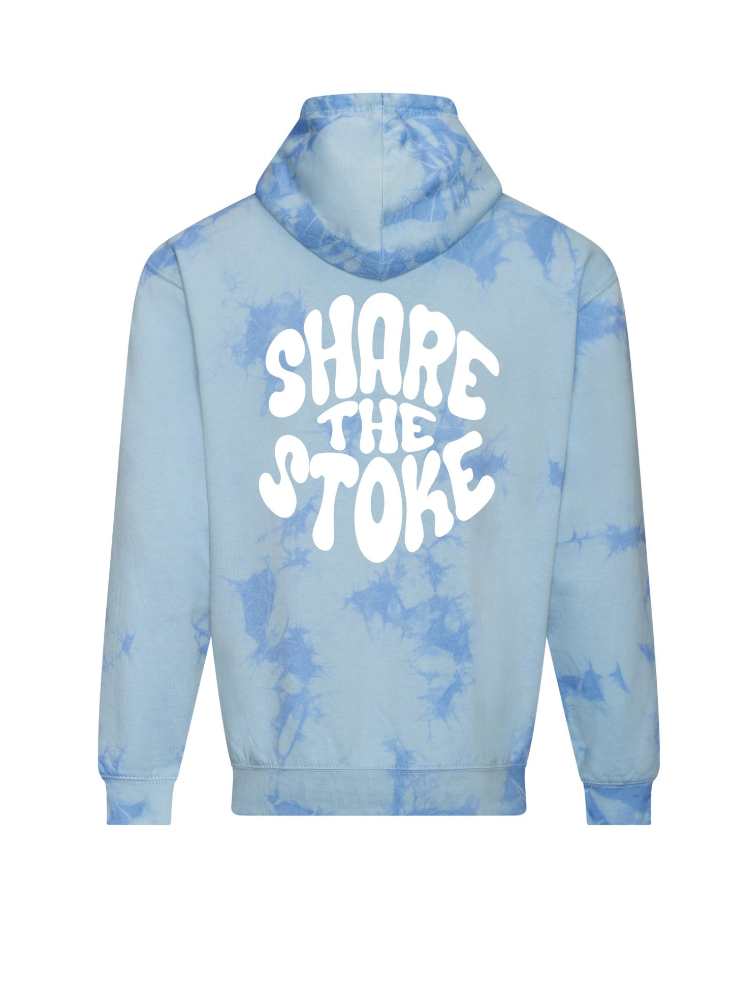 Share Stoke Hoodie | Blue Tie-dye - Shred Like a Girl