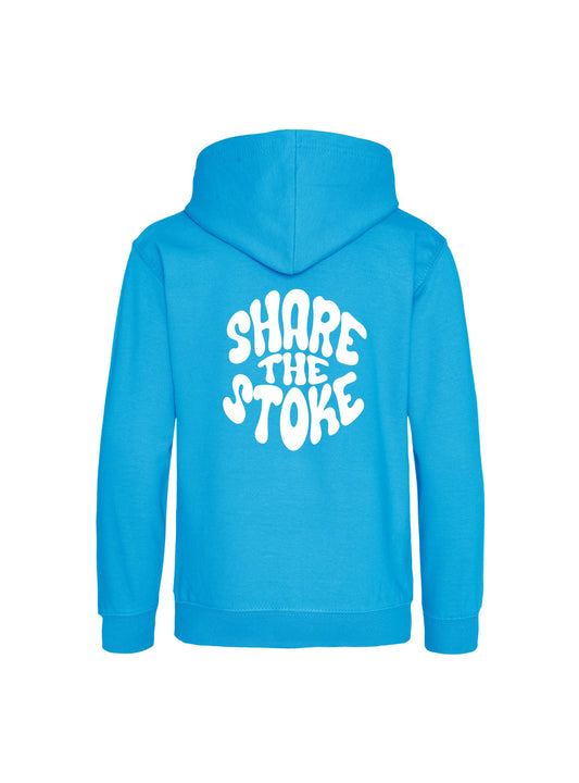 Share Stoke Youth Hoodie | Blue - Shred Like a Girl