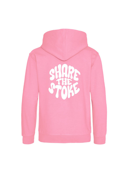 Share Stoke Youth Hoodie | Pink - Shred Like a Girl