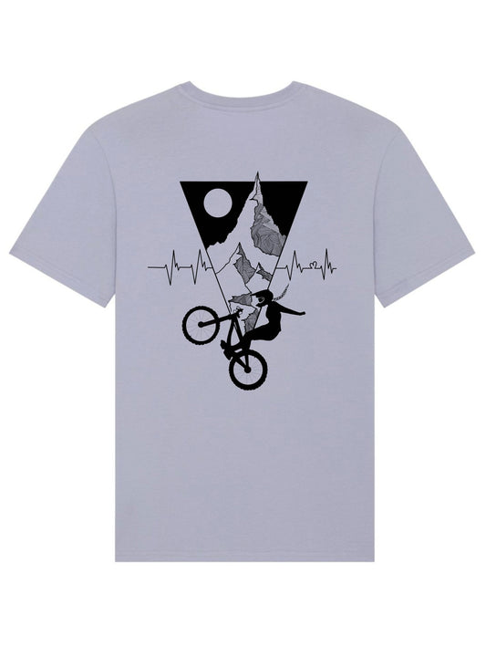 Shred Clothing | Mountain Vibes Unisex Tee | Lavender - Shred Like a Girl