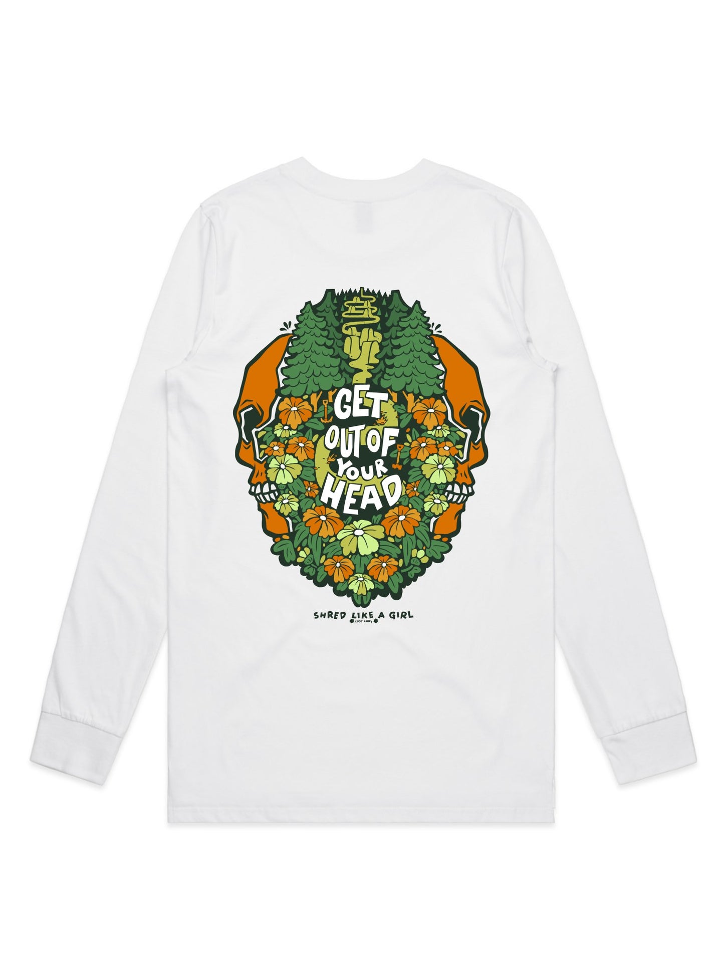 Get out of your Head Long Sleeve Tee - Shred Like a Girl