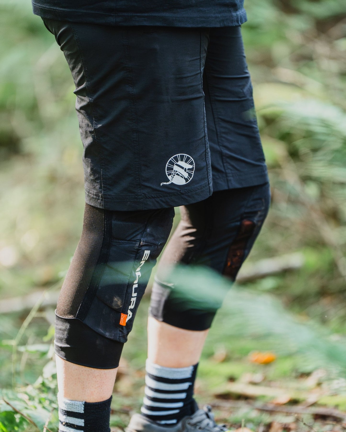 Women's Mountain Bike Shorts | Flow Shorts | Stealth Black - Shred Like a Girl