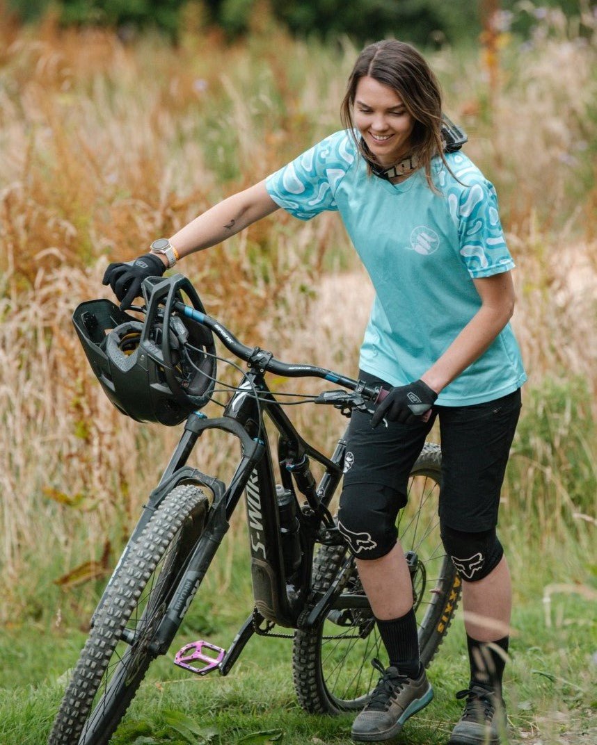 Women's Mountain Bike Shorts | Women's Trail Shorts | Stealth Black - Shred Like a Girl