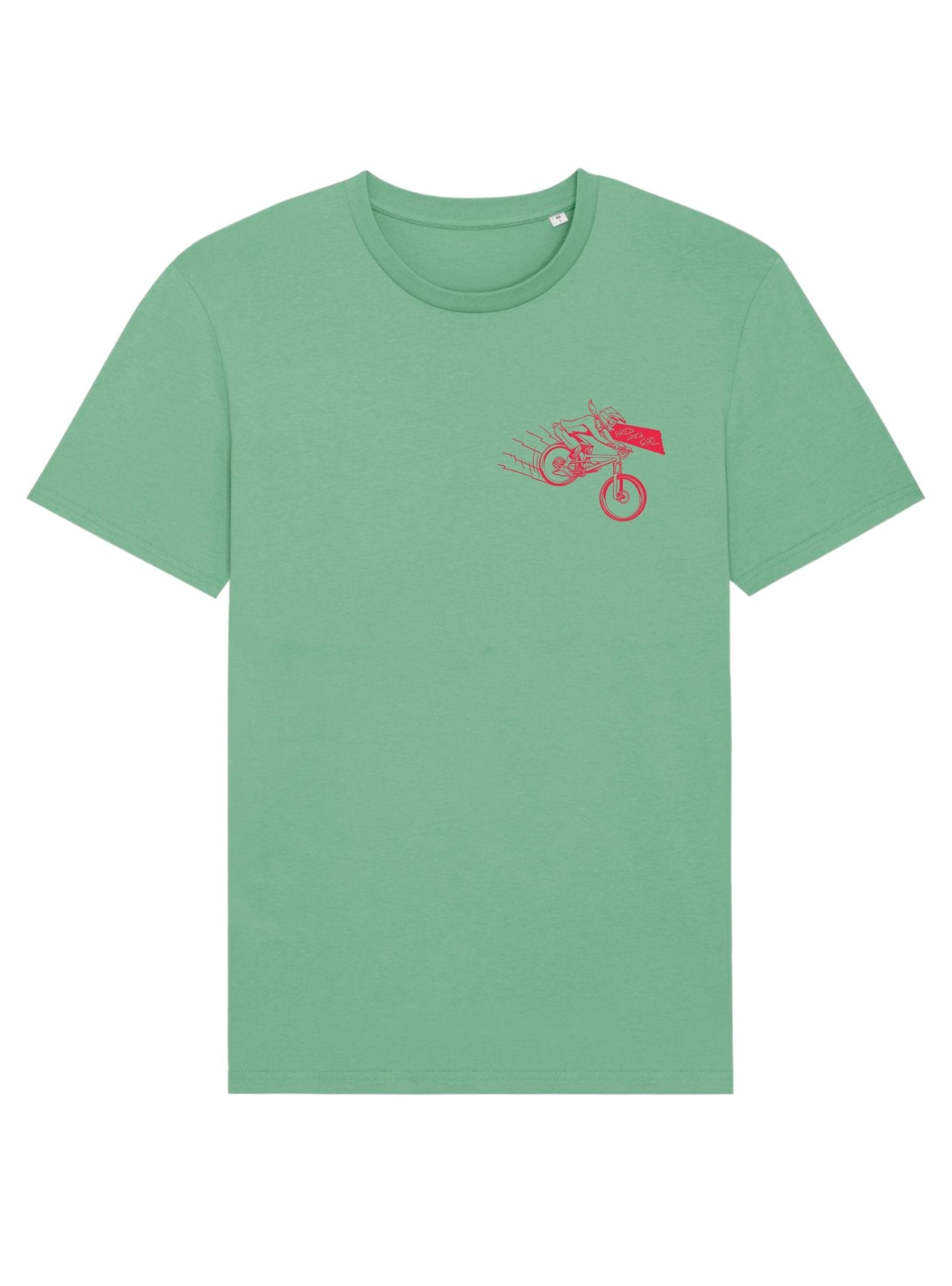 Shred Clothing | Progression Tee | Mint with Red - Shred Like a Girl