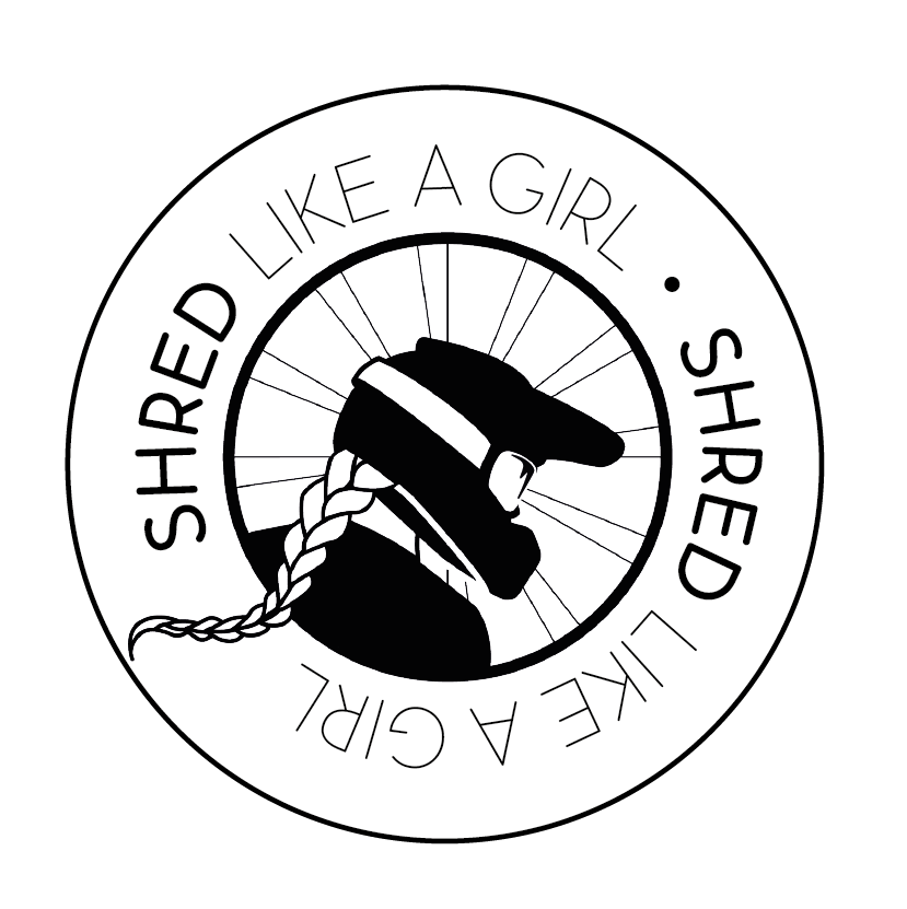 Shred Like a Girl Circle Sticker - Shred Like a Girl